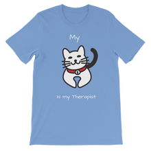 Load image into Gallery viewer, My Cat is My Therapist (White) Classic Kids T-Shirt