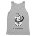 (Black) My Cat is My Therapist Classic Women's Tank Top