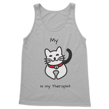 Load image into Gallery viewer, (Black) My Cat is My Therapist Classic Women&#39;s Tank Top