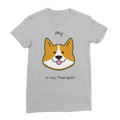 (Black) My Dog is my Therapist Classic Women's T-Shirt