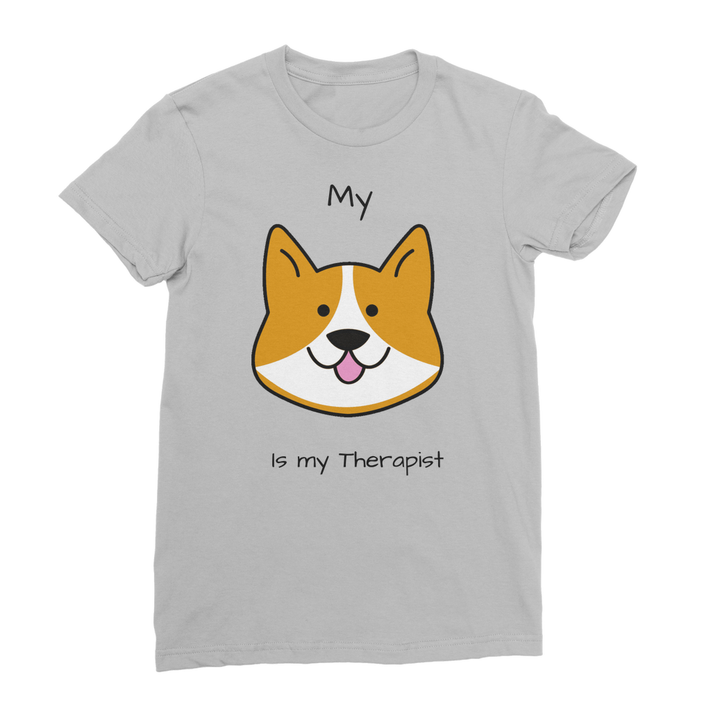 (Black) My Dog is my Therapist Classic Women's T-Shirt