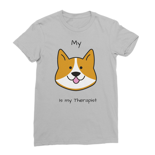 (Black) My Dog is my Therapist Classic Women's T-Shirt