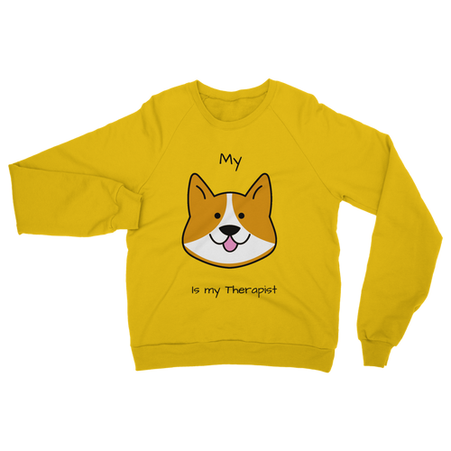 (Black) My Dog is my Therapist Classic Adult Sweatshirt