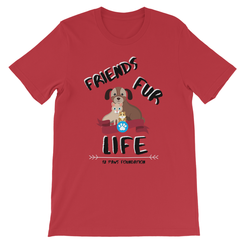 (Black Lettering) Friends Fur Life Classic Kids T-Shirt