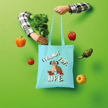 Load image into Gallery viewer, (White Lettering) Friends Fur Life Shopper Tote Bag
