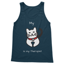 Load image into Gallery viewer, My Cat is My Therapist (White) Classic Women&#39;s Tank Top