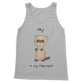 My Ferret is My Therapist (Black) Classic Women's Tank Top