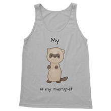 Load image into Gallery viewer, My Ferret is My Therapist (Black) Classic Women&#39;s Tank Top