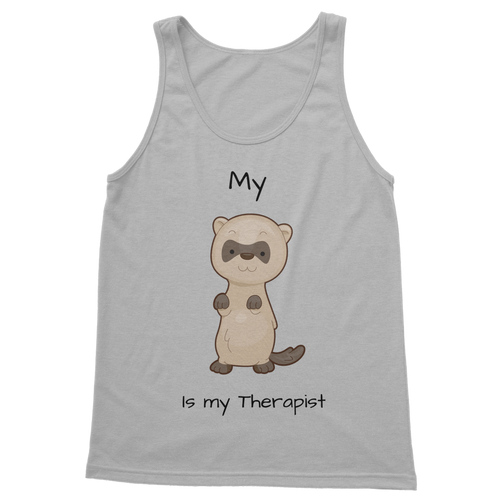 My Ferret is My Therapist (Black) Classic Women's Tank Top