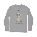 My Ferret is My Therapist (Black) Classic Long Sleeve T-Shirt