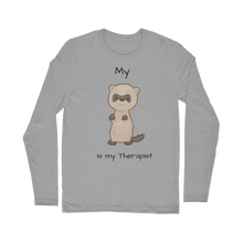 Load image into Gallery viewer, My Ferret is My Therapist (Black) Classic Long Sleeve T-Shirt
