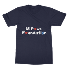 Load image into Gallery viewer, (White Lettering) 12 Paws Foundation Classic Adult T-Shirt