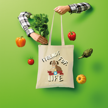 Load image into Gallery viewer, (White Lettering) Friends Fur Life Shopper Tote Bag