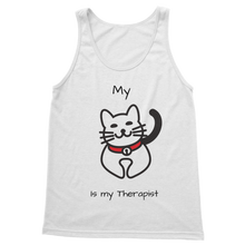 Load image into Gallery viewer, (Black) My Cat is My Therapist Classic Women&#39;s Tank Top