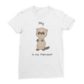 My Ferret is My Therapist (Black) Classic Women's T-Shirt