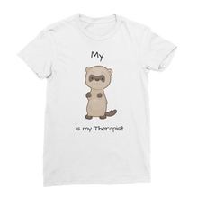 Load image into Gallery viewer, My Ferret is My Therapist (Black) Classic Women&#39;s T-Shirt