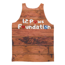 Load image into Gallery viewer, Knock on Wood 12 Paws Pattern Classic Sublimation Adult Tank Top