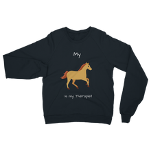 Load image into Gallery viewer, My Horse is My Therapist (White) Classic Adult Sweatshirt