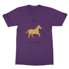 Load image into Gallery viewer, My Horse is My Therapist (Black) Classic Adult T-Shirt