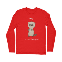 Load image into Gallery viewer, My Ferret is My Therapist (White) Classic Long Sleeve T-Shirt