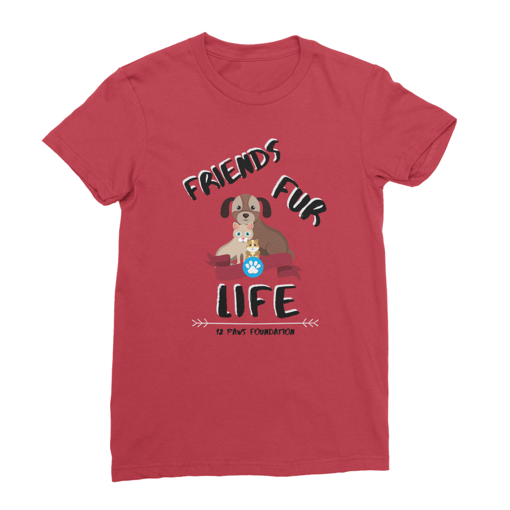 (Black Lettering) Friends Fur Life Classic Women's T-Shirt