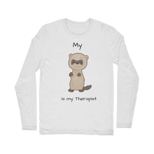 Load image into Gallery viewer, My Ferret is My Therapist (Black) Classic Long Sleeve T-Shirt