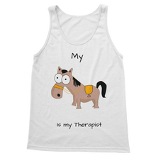 Load image into Gallery viewer, My Crazy Horse is My Therapist (Black) Classic Women&#39;s Tank Top