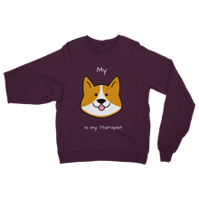 Load image into Gallery viewer, My Dog is My Therapist (White) Classic Adult Sweatshirt