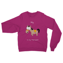 Load image into Gallery viewer, My Crazy Horse is my Therapist (White) Classic Adult Sweatshirt