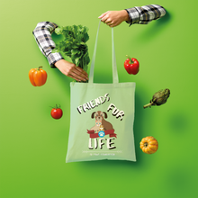 Load image into Gallery viewer, (White Lettering) Friends Fur Life Shopper Tote Bag
