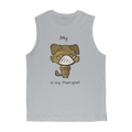 (Black) My ?? is My Therapist Classic Adult Muscle Top