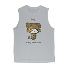 Load image into Gallery viewer, (Black) My ?? is My Therapist Classic Adult Muscle Top