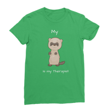 Load image into Gallery viewer, My Ferret is My Therapist (White) Classic Women&#39;s T-Shirt