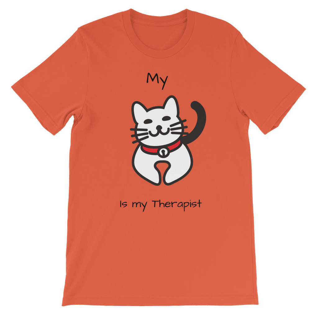 (Black) My Cat is My Therapist Classic Kids T-Shirt