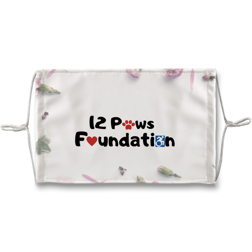 12 Paws Flower Shower Sublimation Face Mask