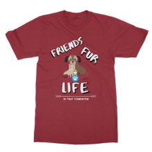 Load image into Gallery viewer, (White Lettering) Friends Fur Life Classic Adult T-Shirt