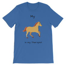 Load image into Gallery viewer, My Horse is My Therapist (Black) Classic Kids T-Shirt