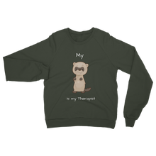 Load image into Gallery viewer, My Ferret is My Therapist (White) Classic Adult Sweatshirt