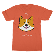 Load image into Gallery viewer, My Dog is My Therapist (White) Classic Adult T-Shirt