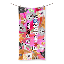 Load image into Gallery viewer, (Pink) 12 Paws Pattern Mask Sublimation All Over Towel