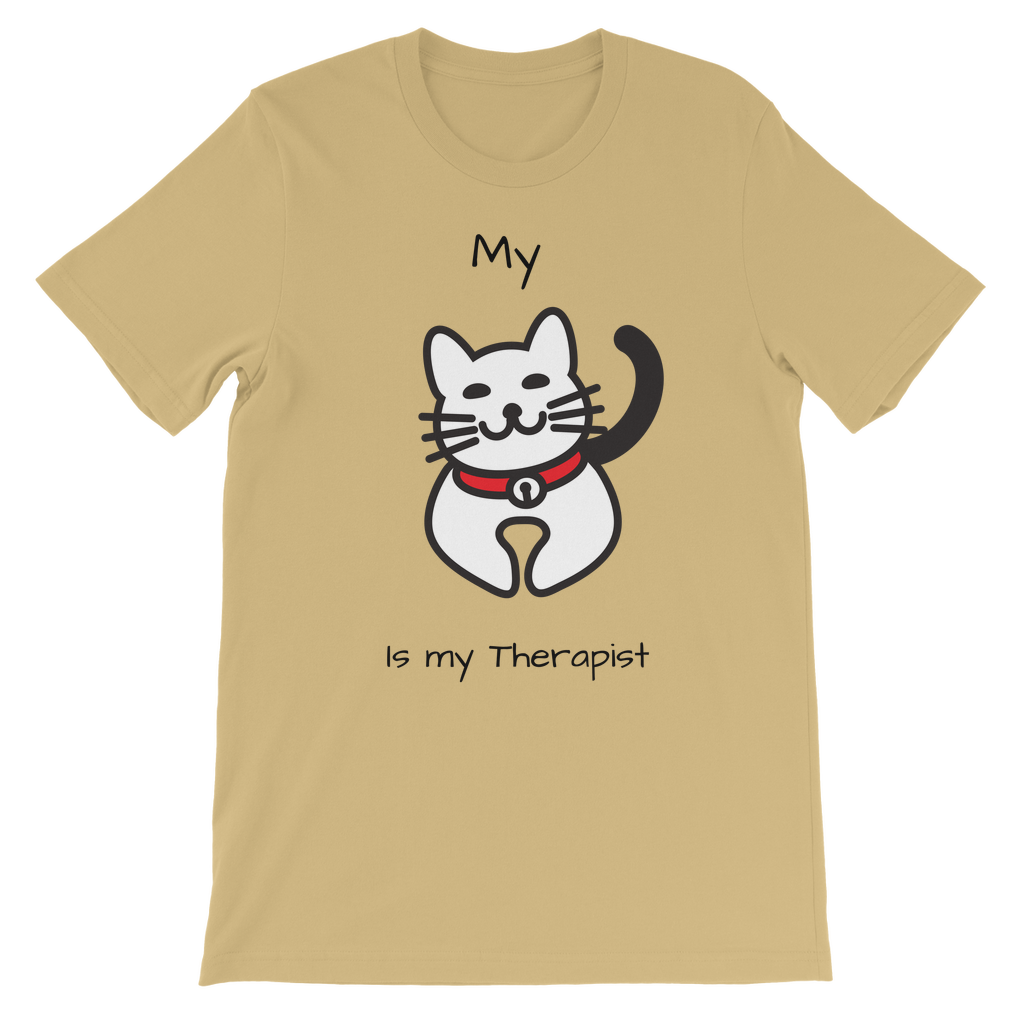 (Black) My Cat is My Therapist Classic Kids T-Shirt