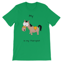 Load image into Gallery viewer, My Crazy Horse is My Therapist (Black) Classic Kids T-Shirt