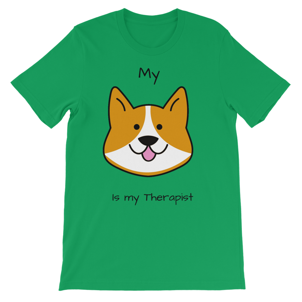 (Black) My Dog is my Therapist Classic Kids T-Shirt