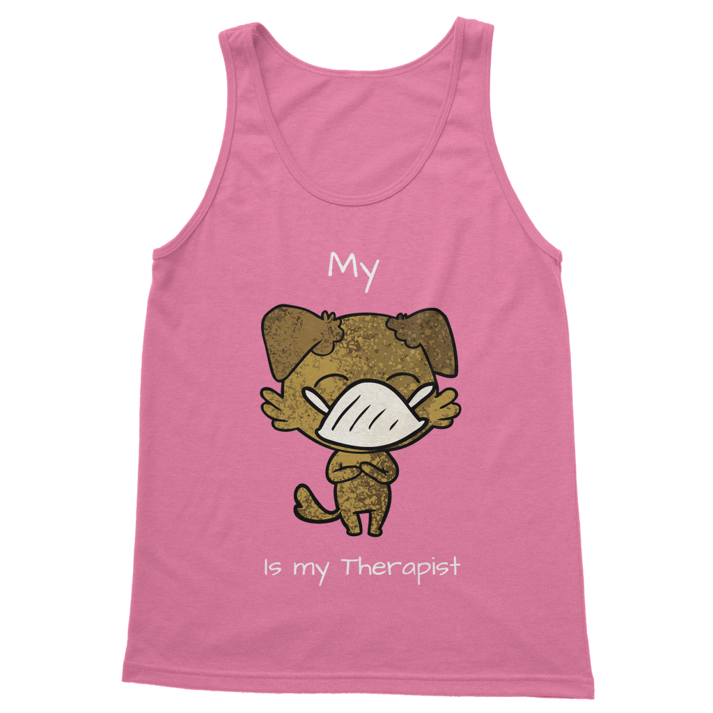 My ?? Is My Therapist (White) Classic Women's Tank Top