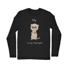 Load image into Gallery viewer, My Ferret is My Therapist (White) Classic Long Sleeve T-Shirt