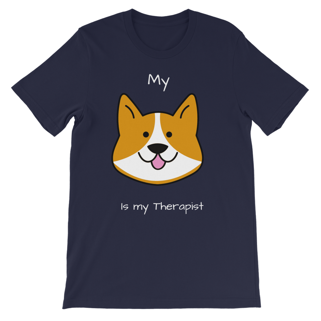 My Dog is My Therapist (White) Classic Kids T-Shirt