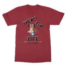 Load image into Gallery viewer, (Black Lettering) Friends Fur Life Classic Adult T-Shirt