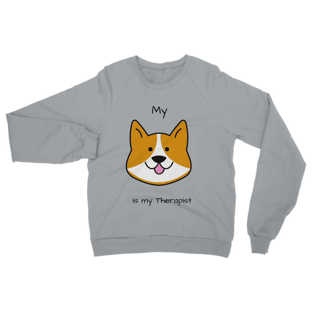 (Black) My Dog is my Therapist Classic Adult Sweatshirt
