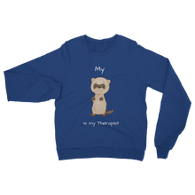 Load image into Gallery viewer, My Ferret is My Therapist (White) Classic Adult Sweatshirt