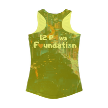 Load image into Gallery viewer, 12 Paws Night Lights Pattern Women Performance Tank Top